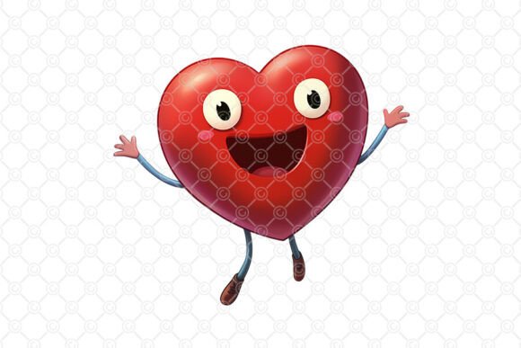 Download Heart Character PNG - 004, Valentine PNG - Character Collection