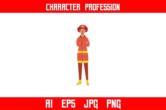 Download Neat Firefighters Professions Character - Character Collection