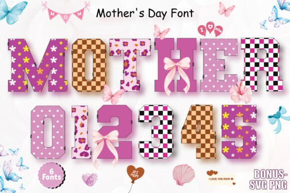 Download Mother’s Day Mega Alphabets Bundle - Mother’s day Collection