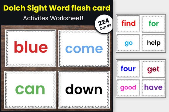 Download Dolch Sight Word Flash Cards for Kids - Kids Collection